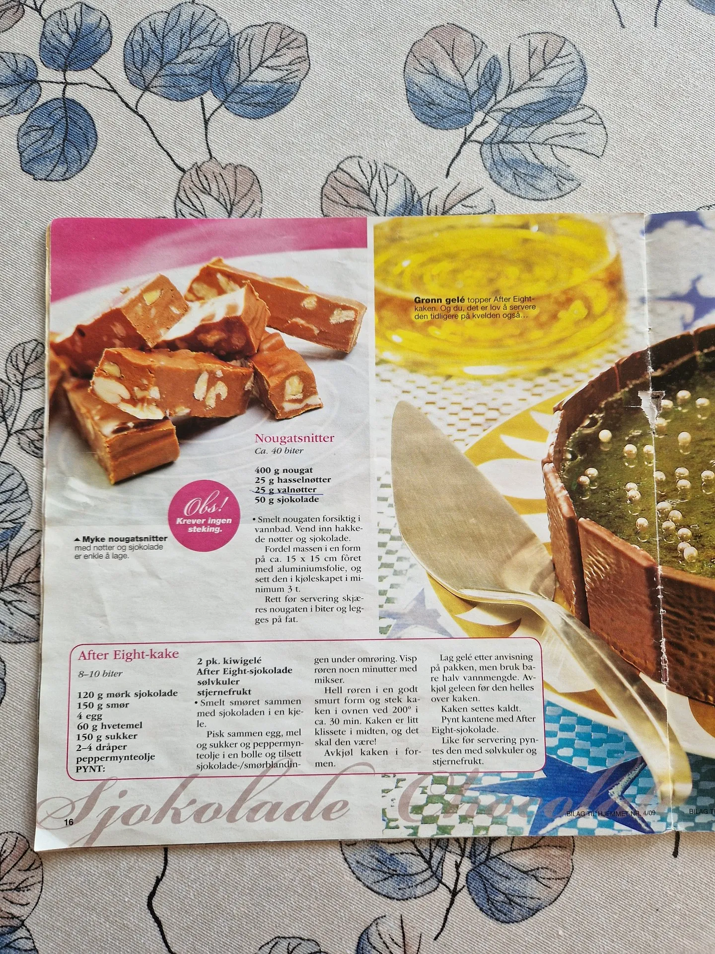Bilde (0) av oppskrift for After Eight-kake