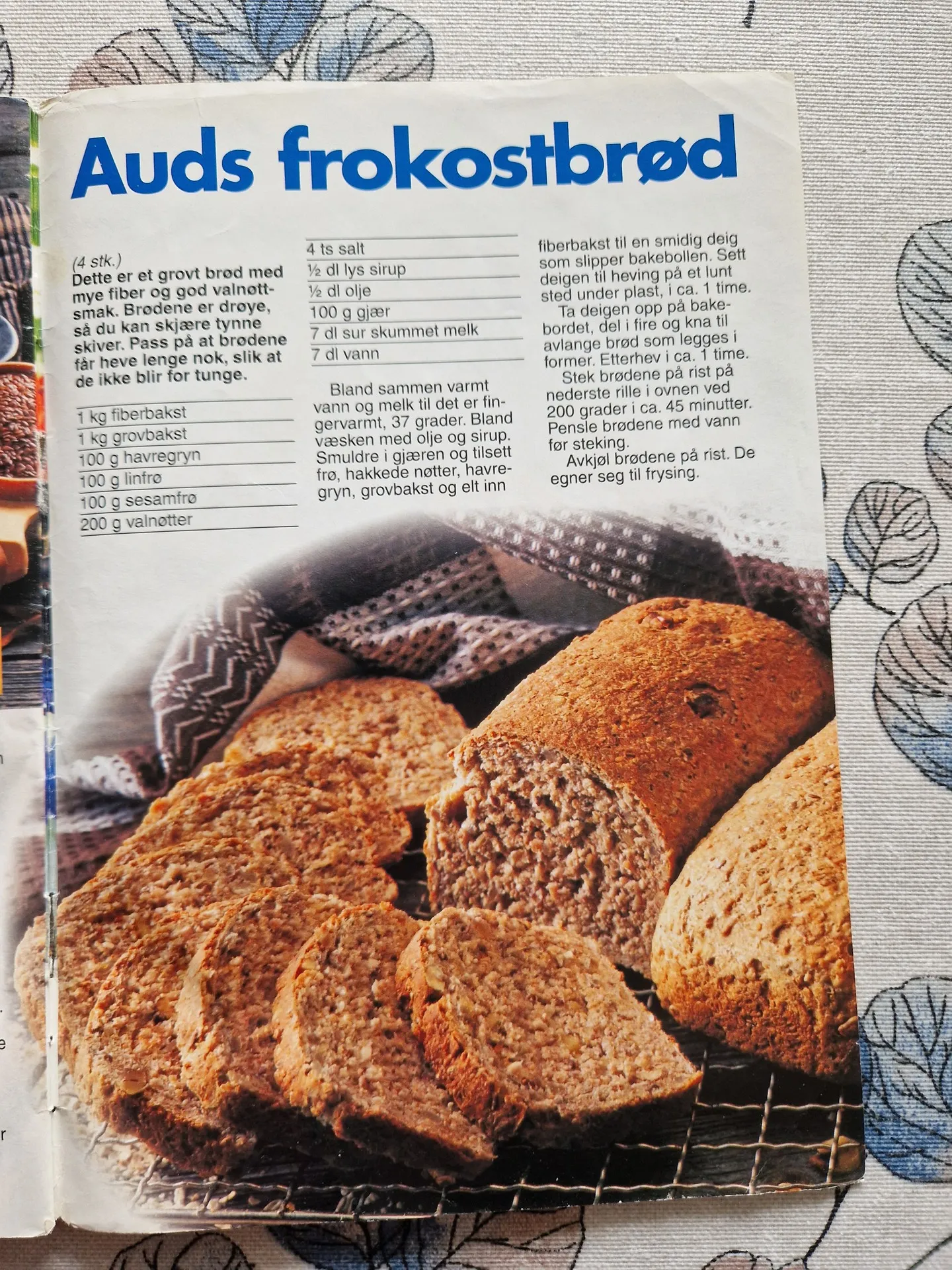 Bilde (0) av oppskrift for Auds frokostbrød