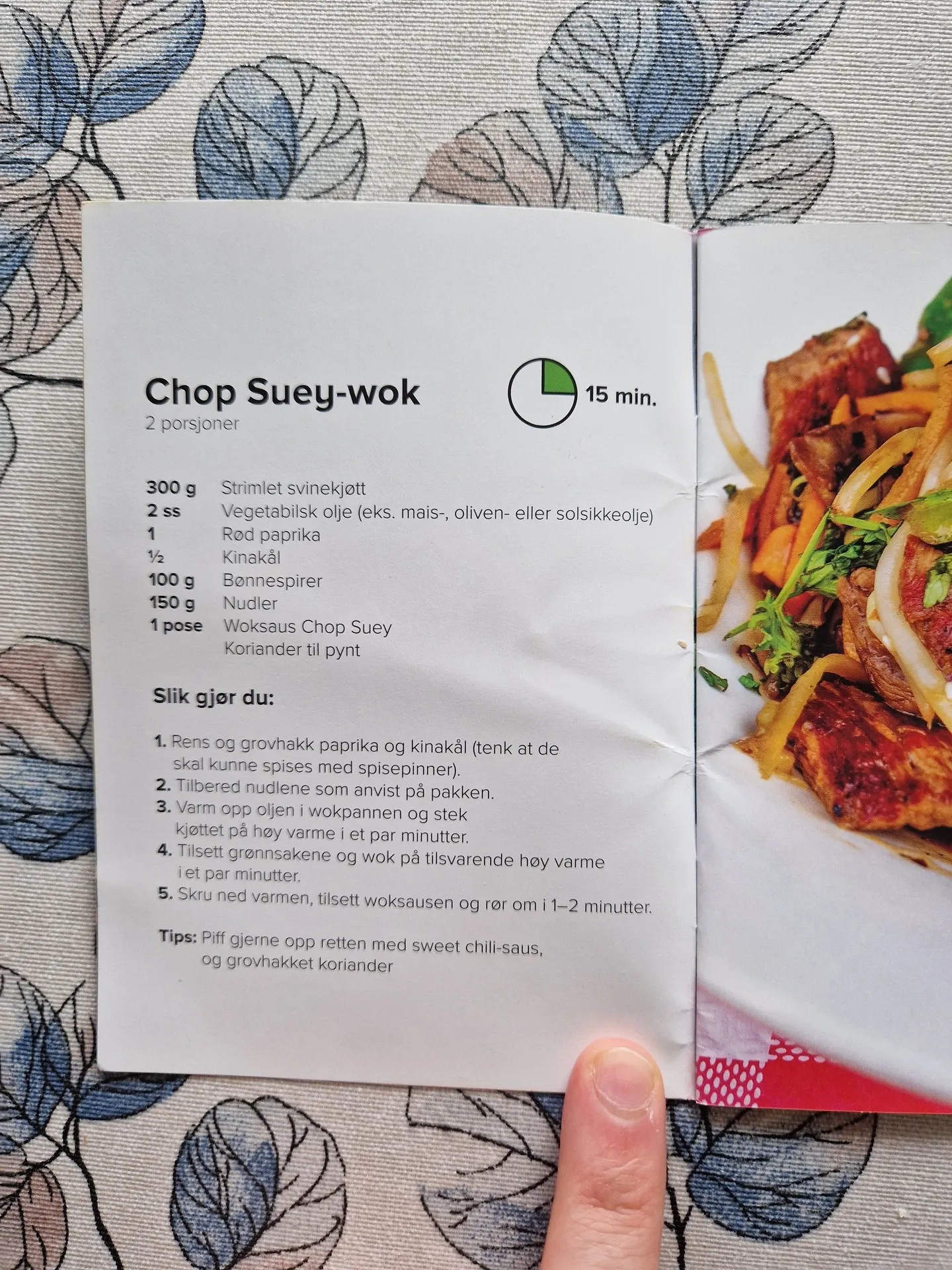 Bilde (0) av oppskrift for Chop suey wok