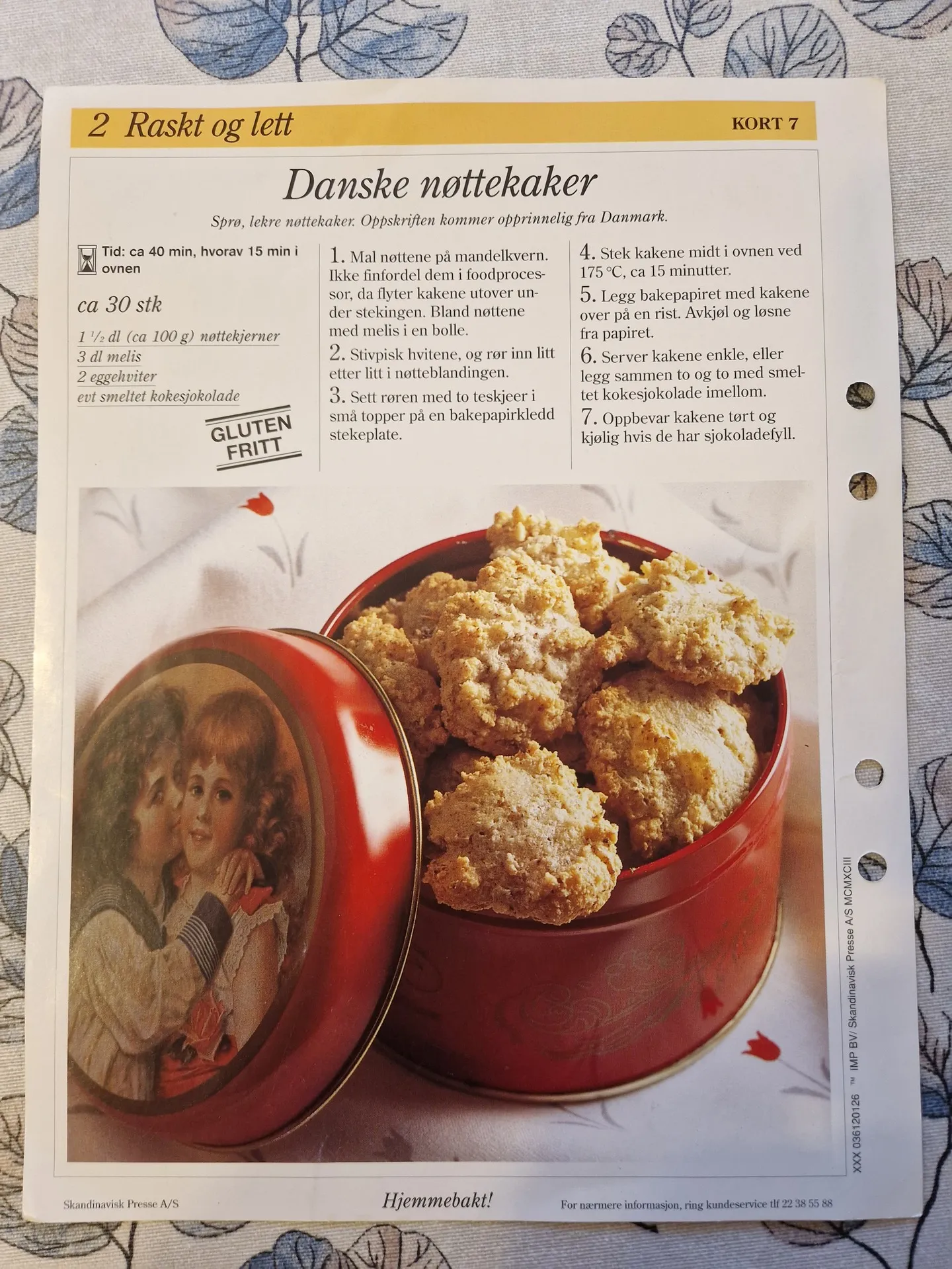Bilde (0) av oppskrift for Danske nøttekaker
