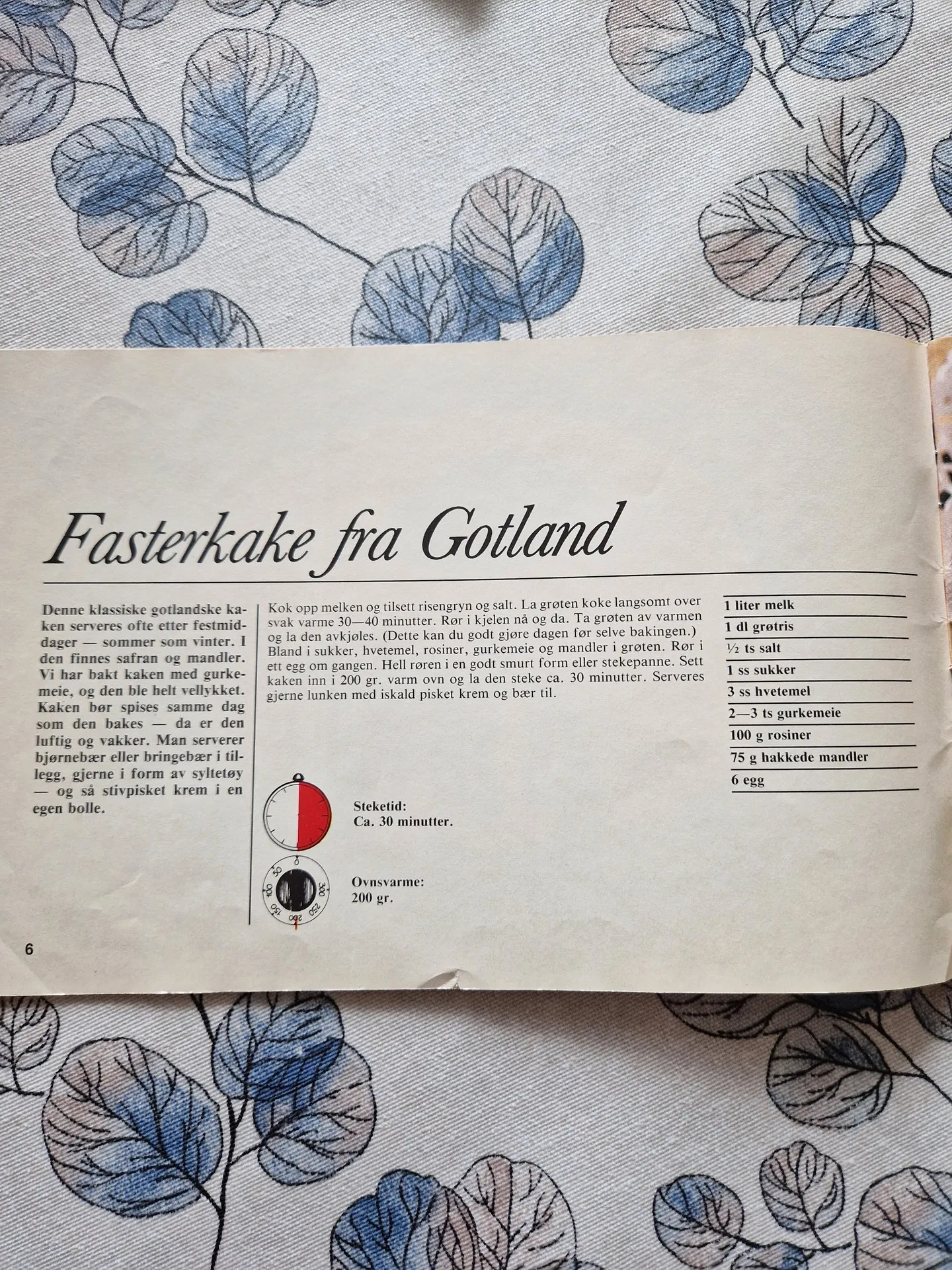 Bilde (0) av oppskrift for Fasterkake fra Gotland