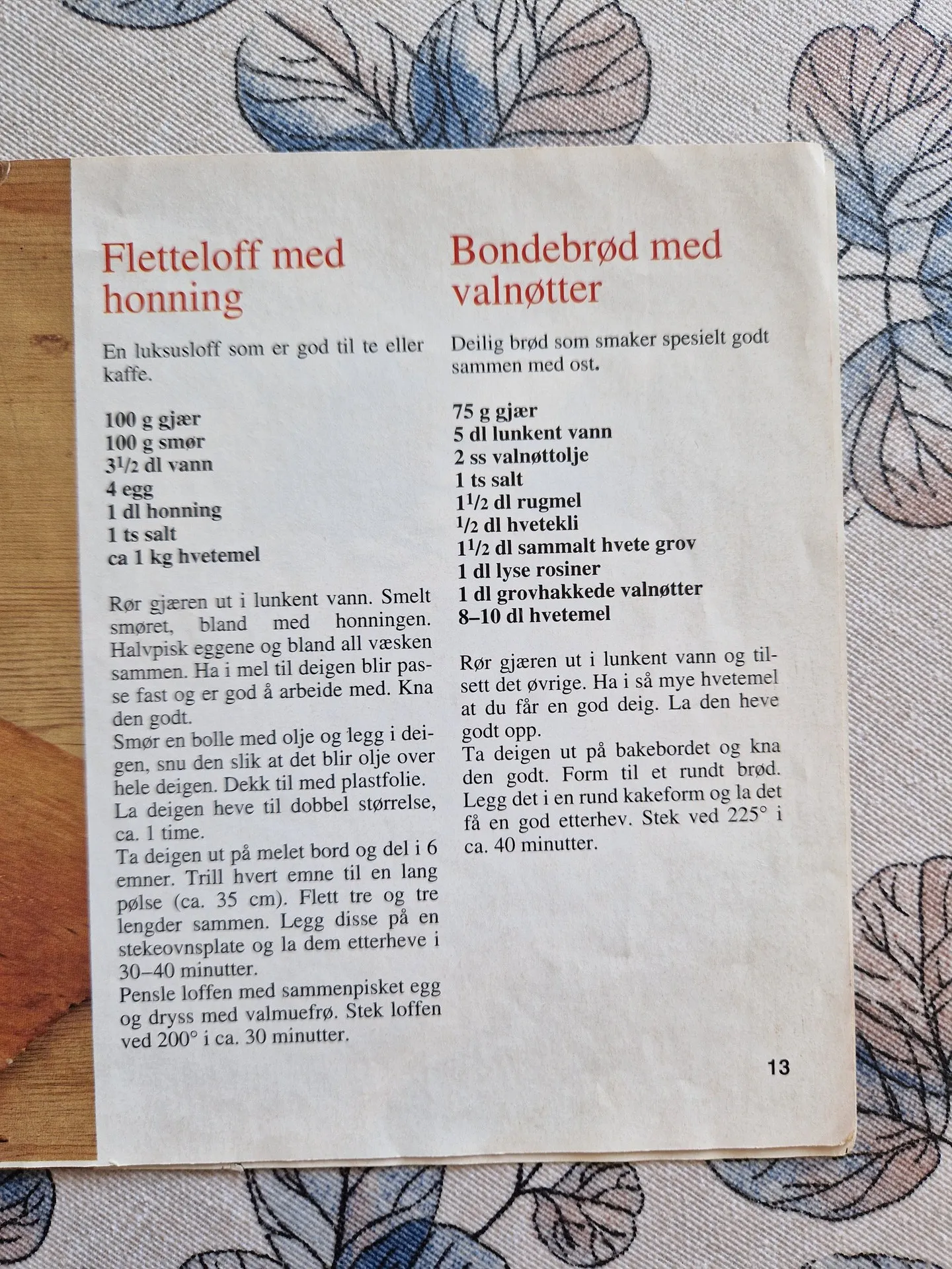 Bilde (0) av oppskrift for Fletteloff med honning