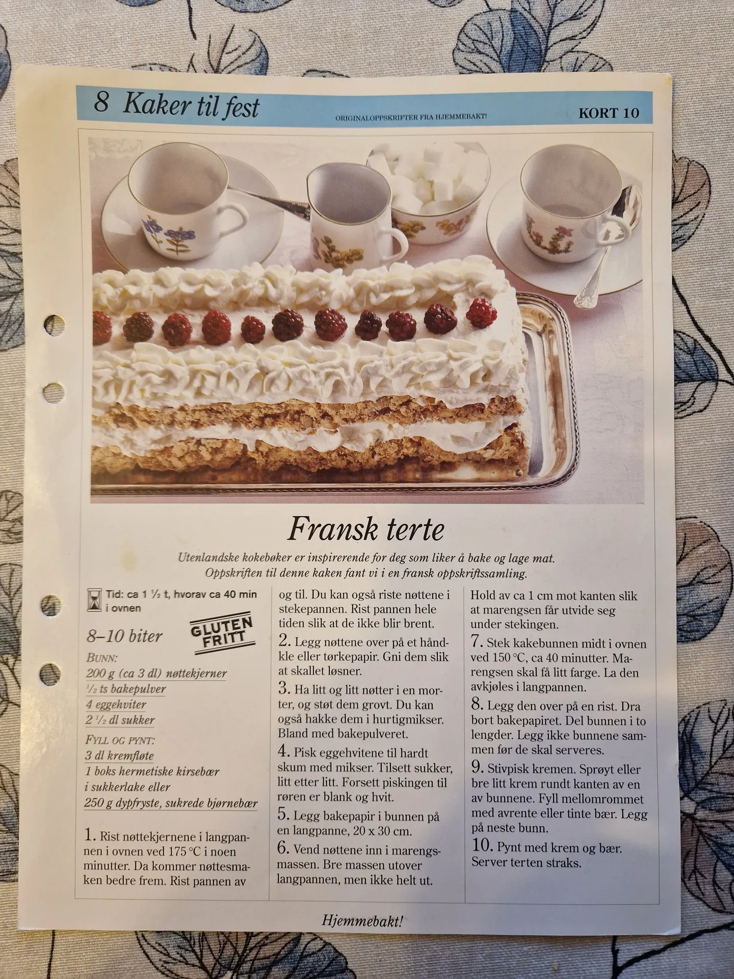 Bilde (0) av oppskrift for Fransk terte