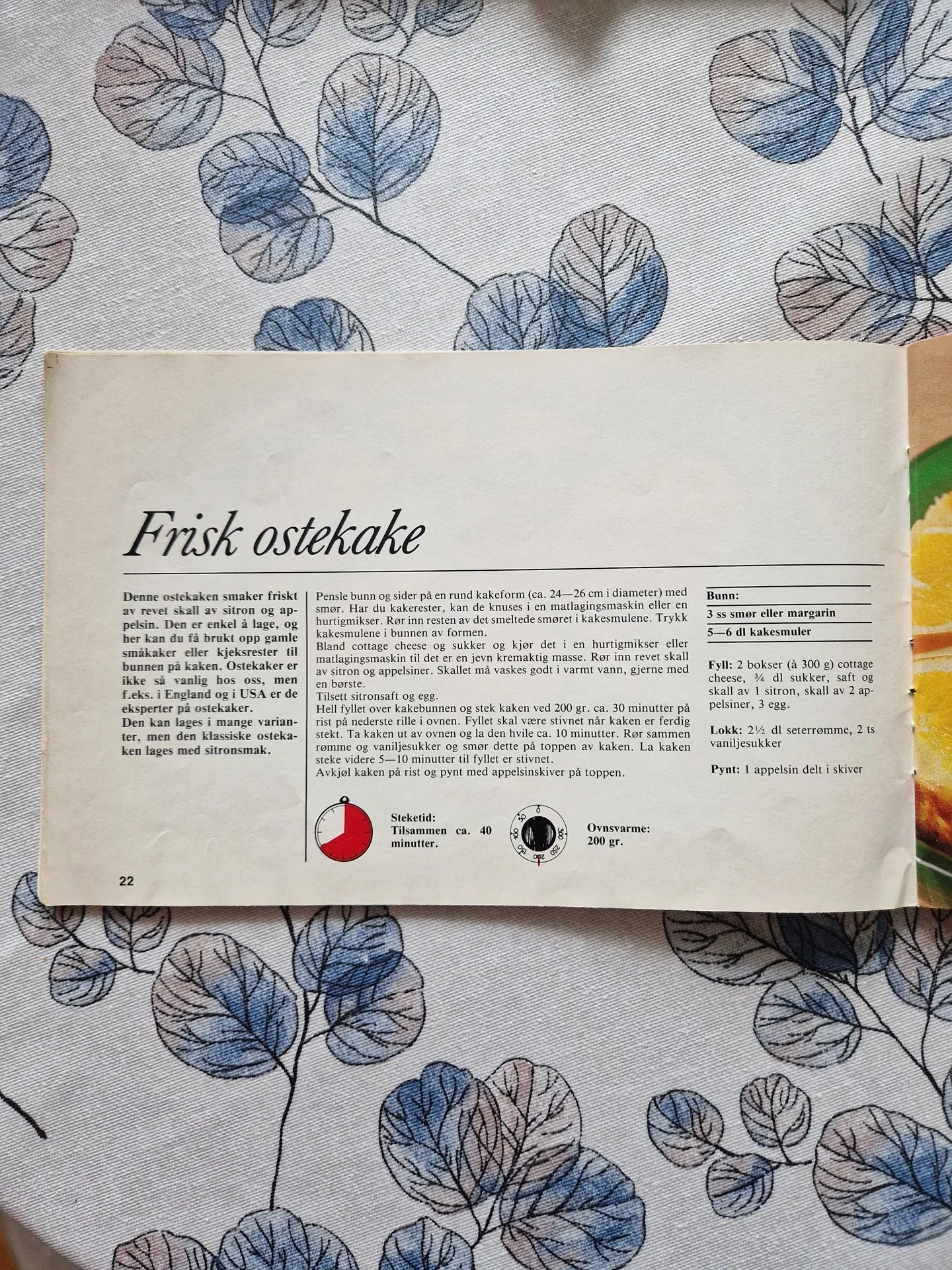 Bilde (0) av oppskrift for Frisk ostekake