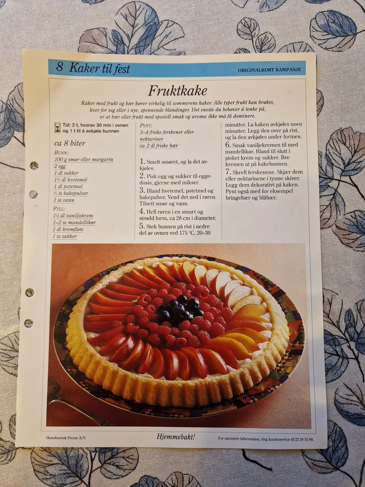 Bilde (0) av oppskrift for Fruktkake