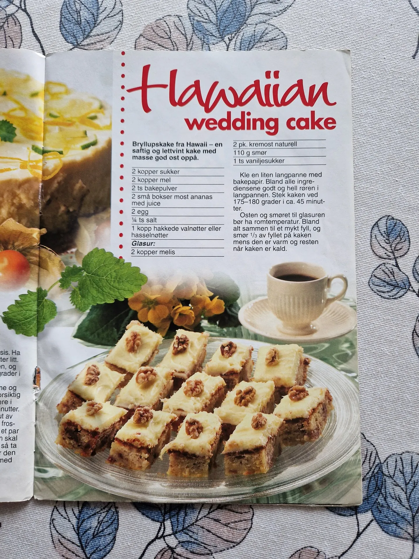 Bilde (0) av oppskrift for Hawaiian wedding cake