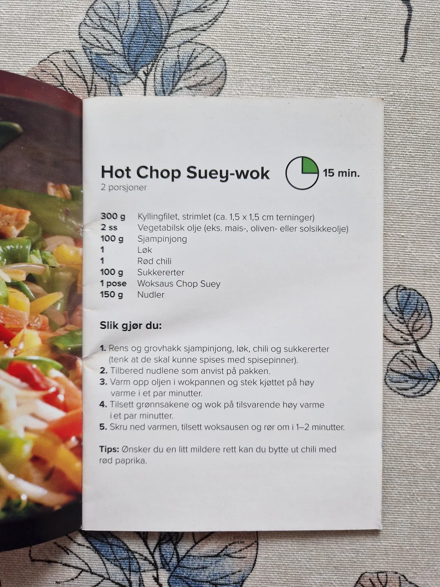 Bilde (0) av oppskrift for Hot chop suey wok