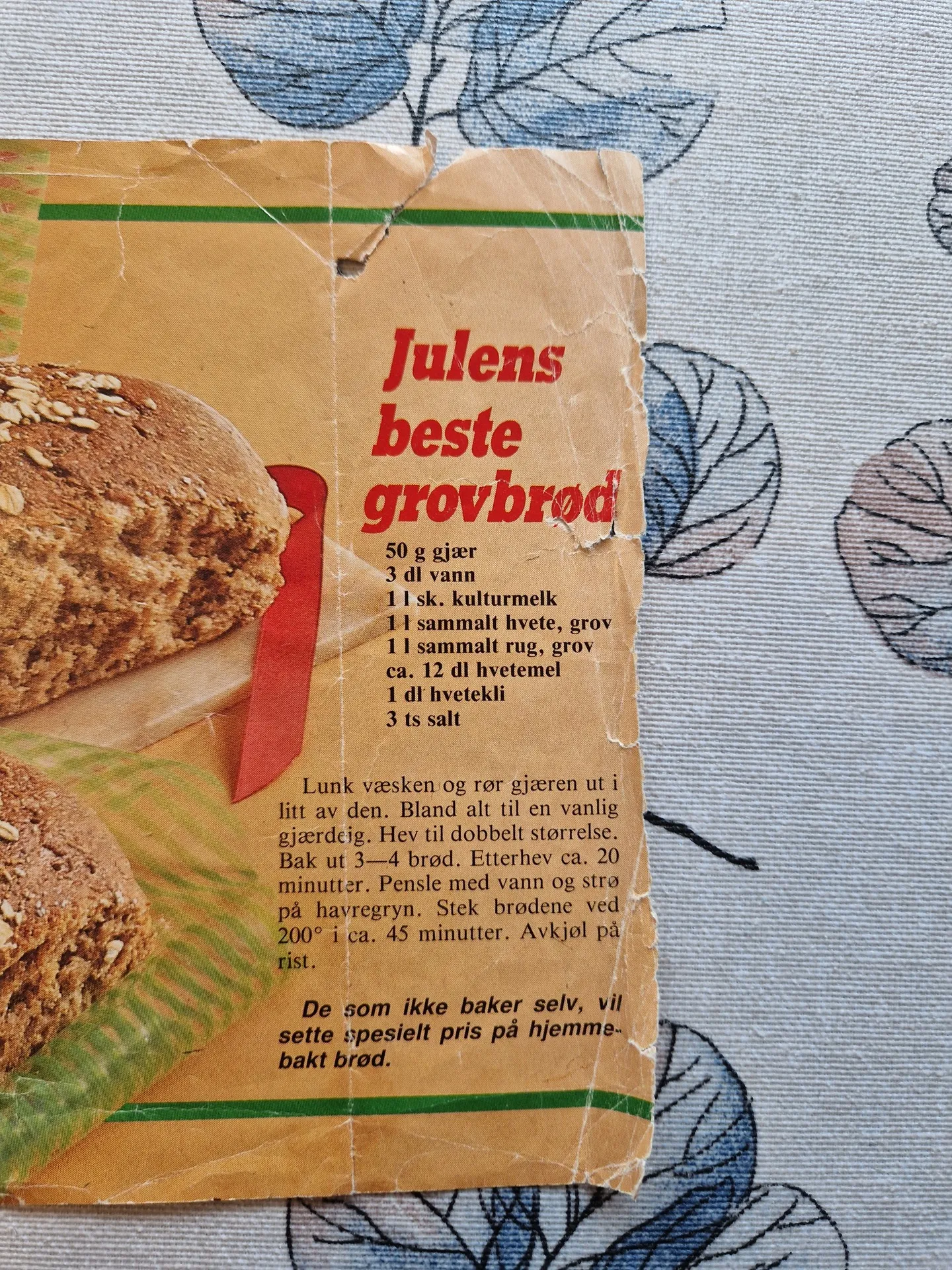 Bilde (0) av oppskrift for Julens beste grovbrød