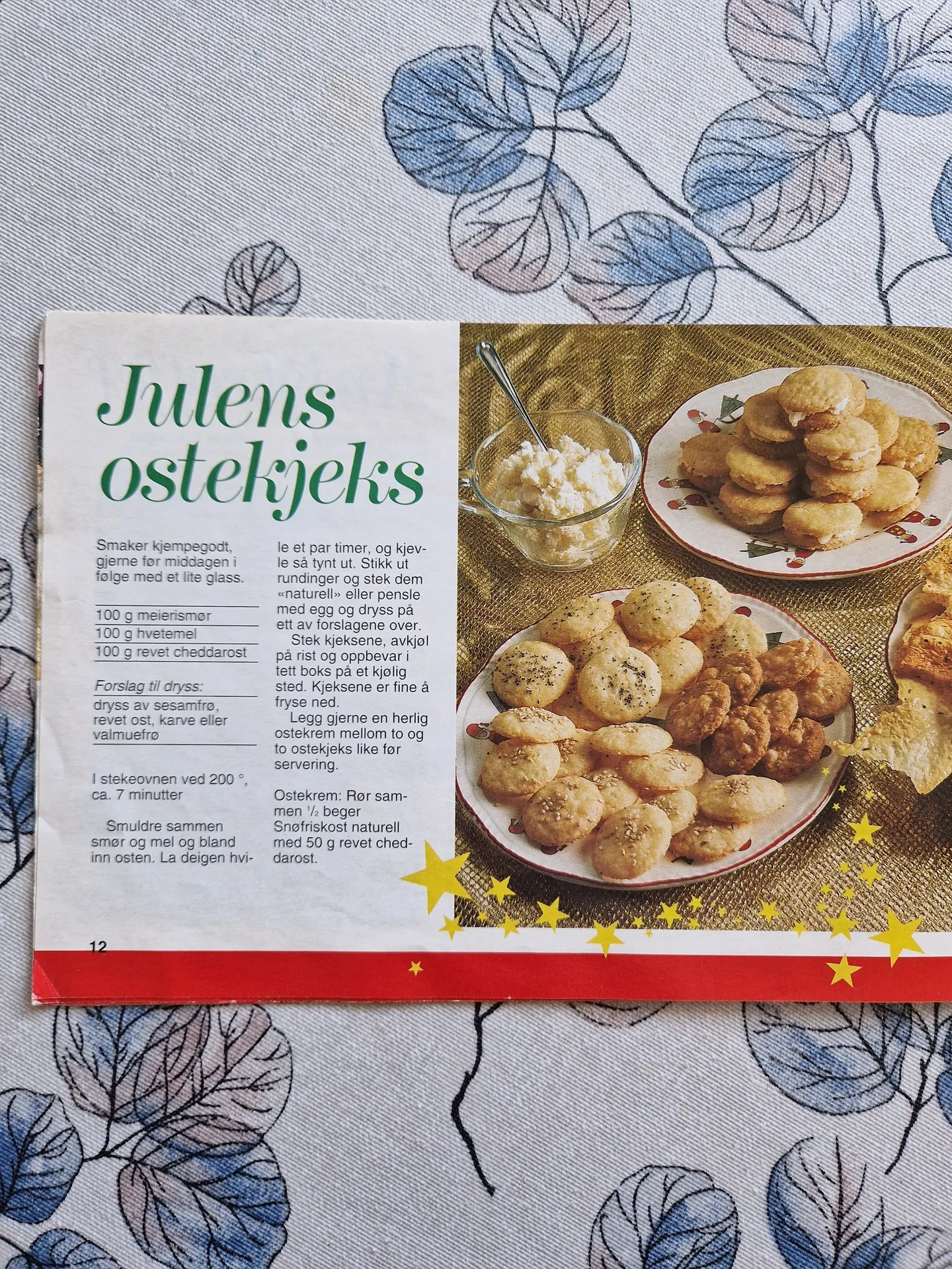 Bilde (0) av oppskrift for Julens ostekjeks