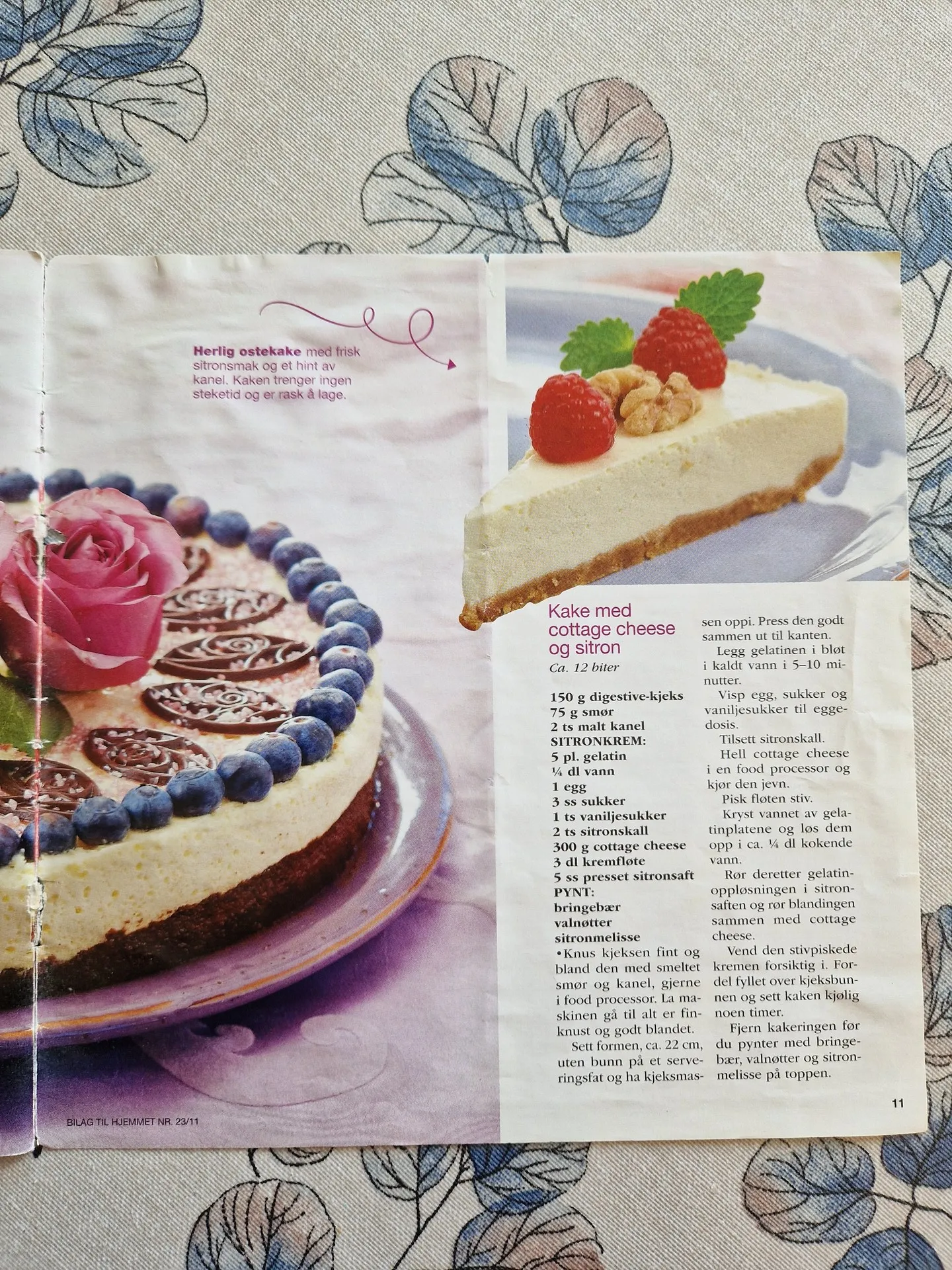 Bilde (0) av oppskrift for Kake med cottage cheese og sitron