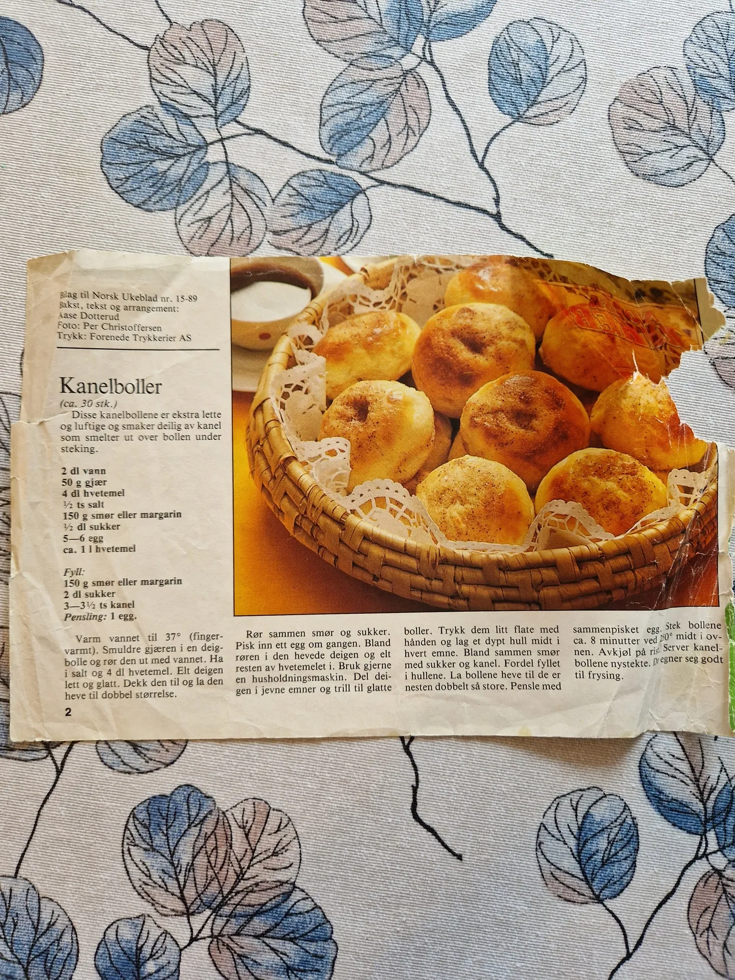 Bilde (0) av oppskrift for Kanelboller 3