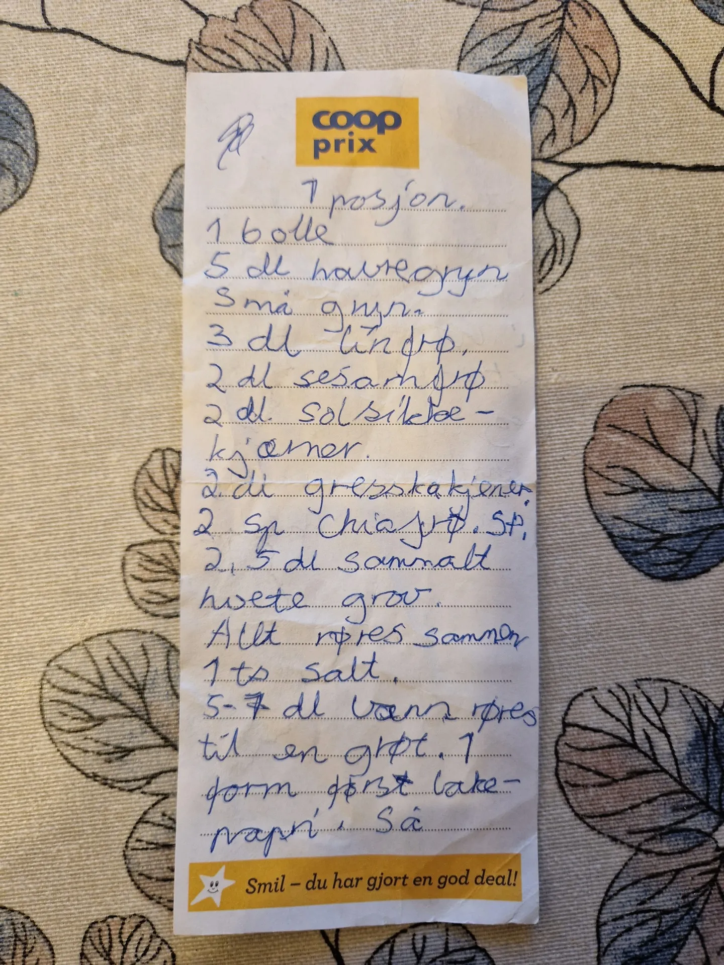 Bilde (0) av oppskrift for Knekkebrød 2