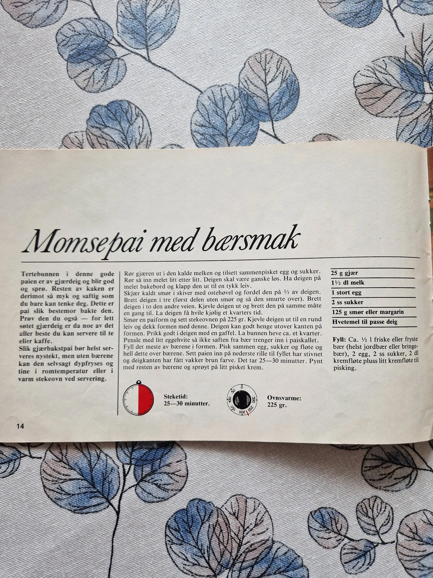 Bilde (0) av oppskrift for Momsepai med bærsmak