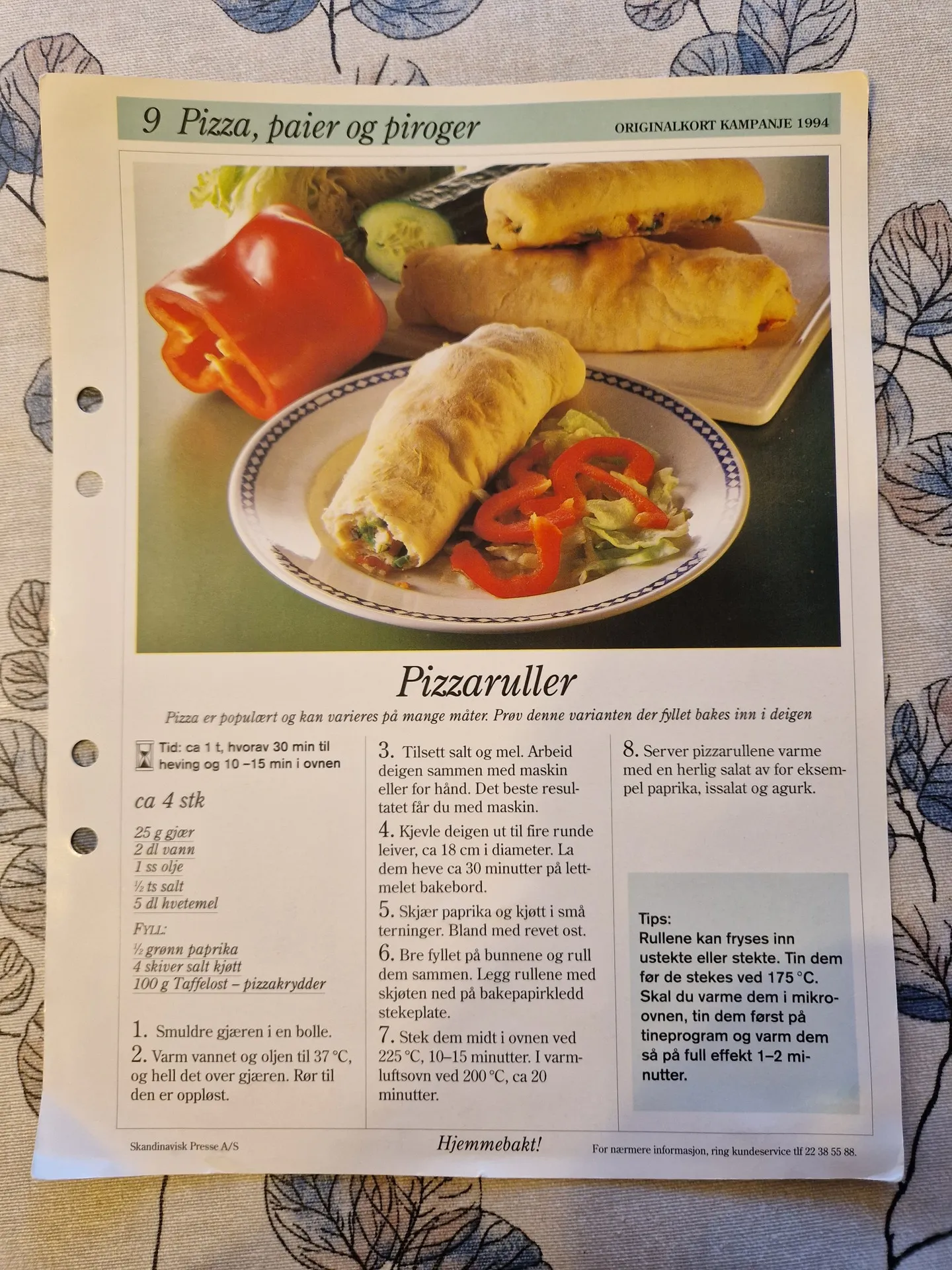 Bilde (0) av oppskrift for Pizzaruller
