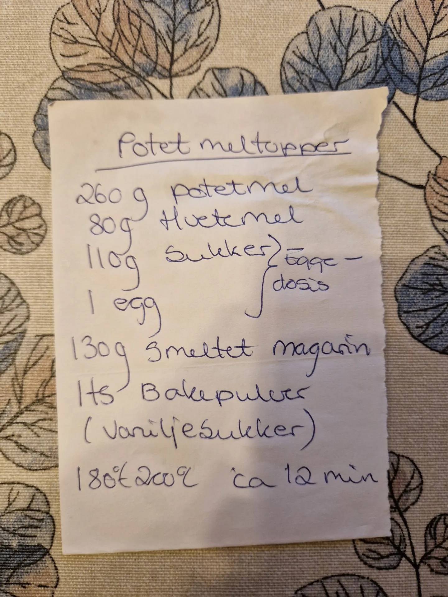 Bilde (0) av oppskrift for Potetmeltopper