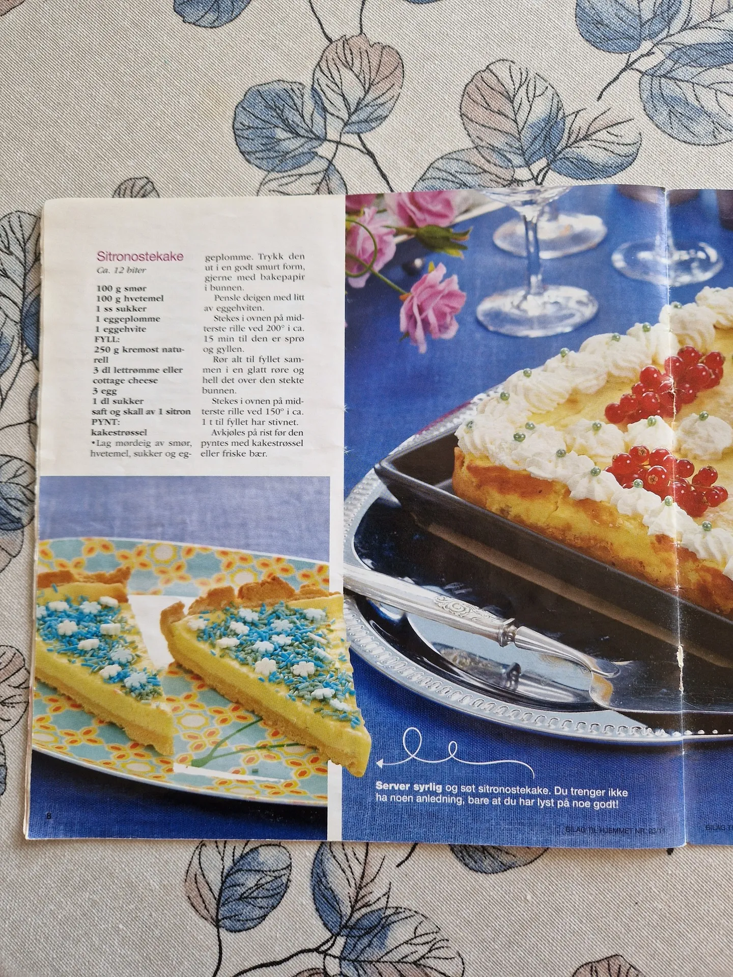 Bilde (0) av oppskrift for Sitronkake