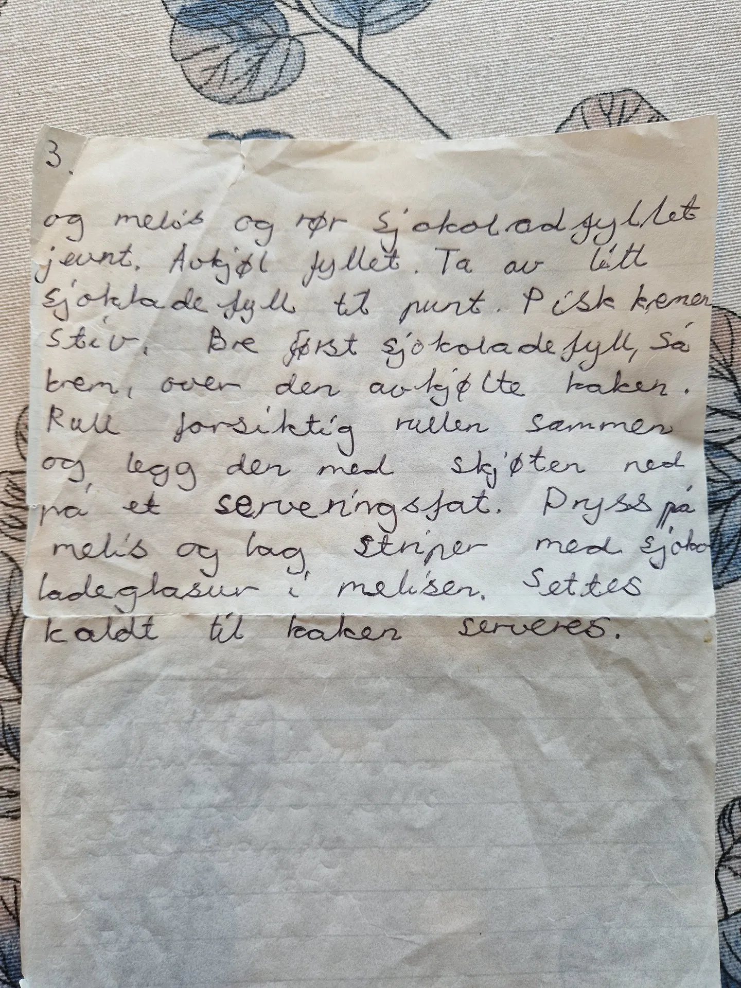 Bilde (2) av oppskrift for Sjokoladerull