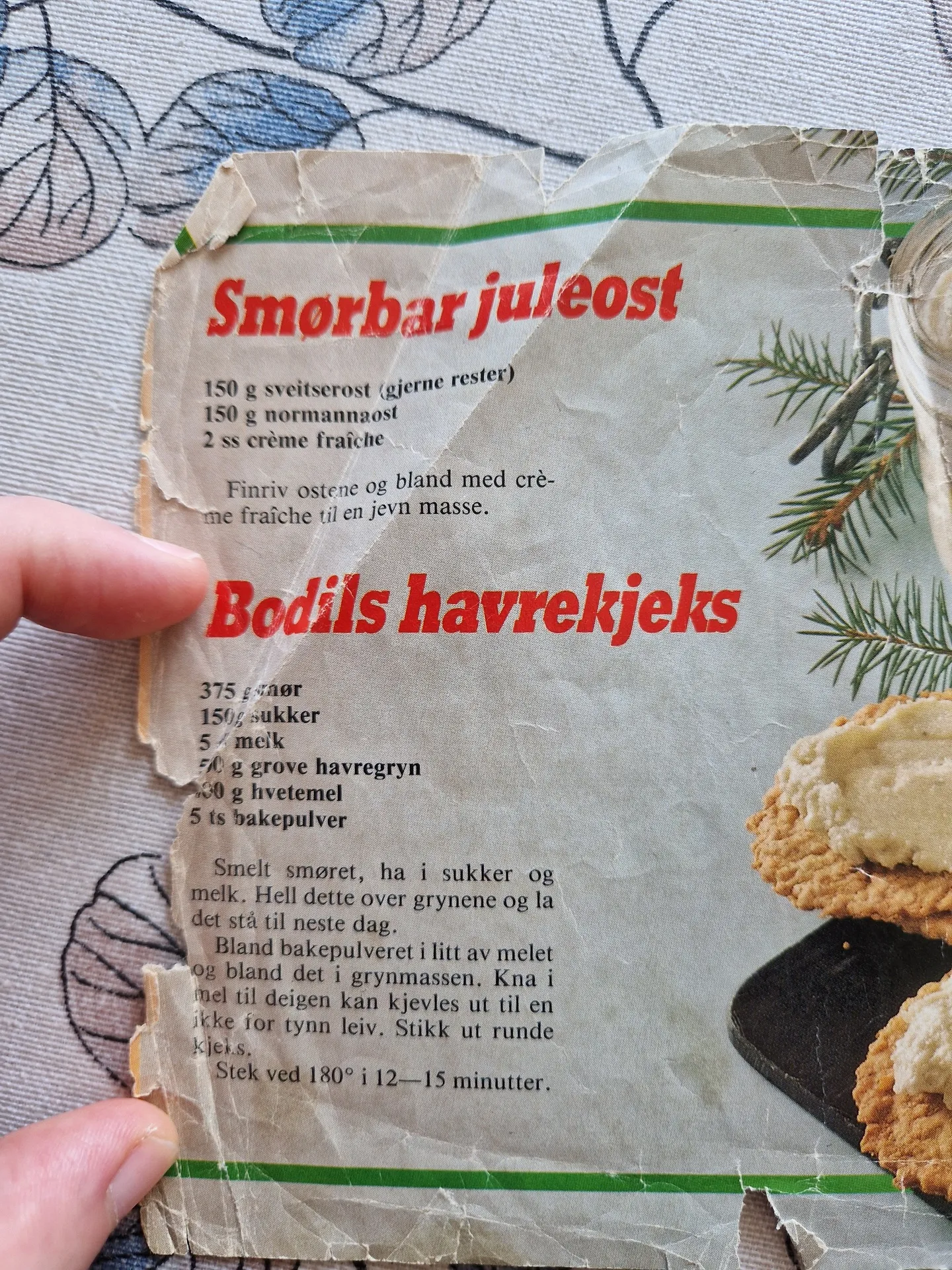 Bilde (0) av oppskrift for Bodils havrekjeks