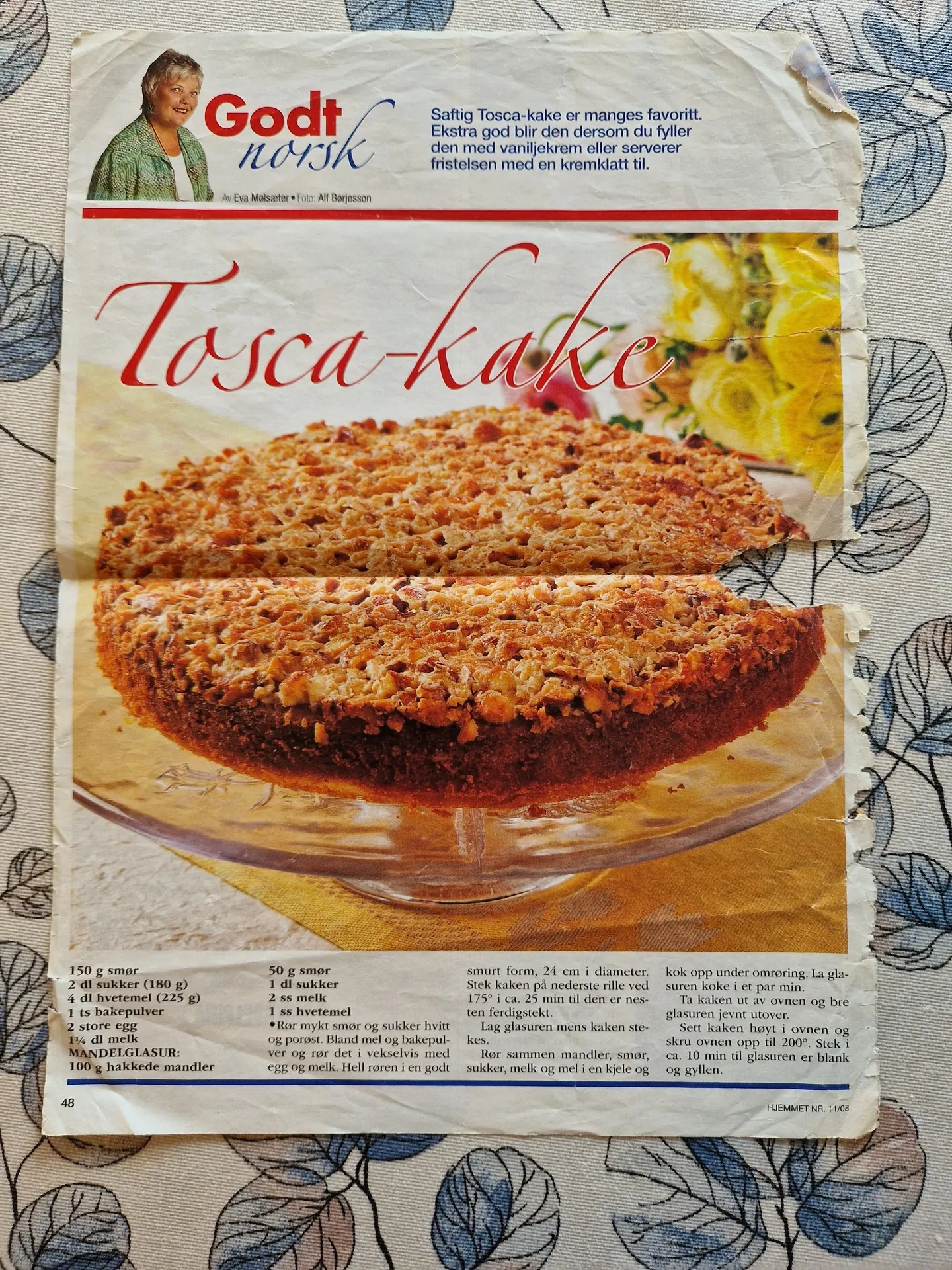 Bilde (0) av oppskrift for Tosca-kake 2
