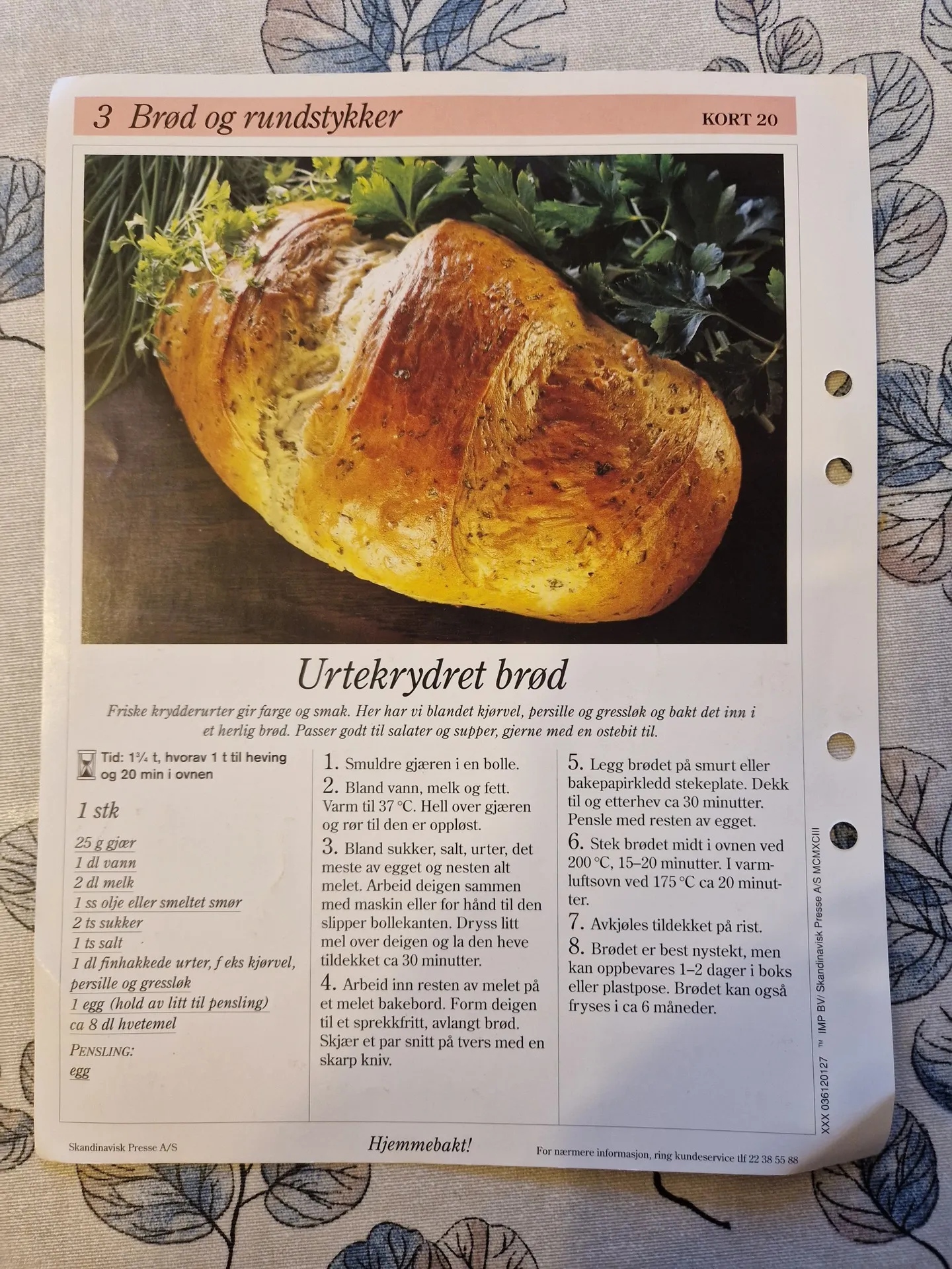 Bilde (0) av oppskrift for Urtekrydret brød
