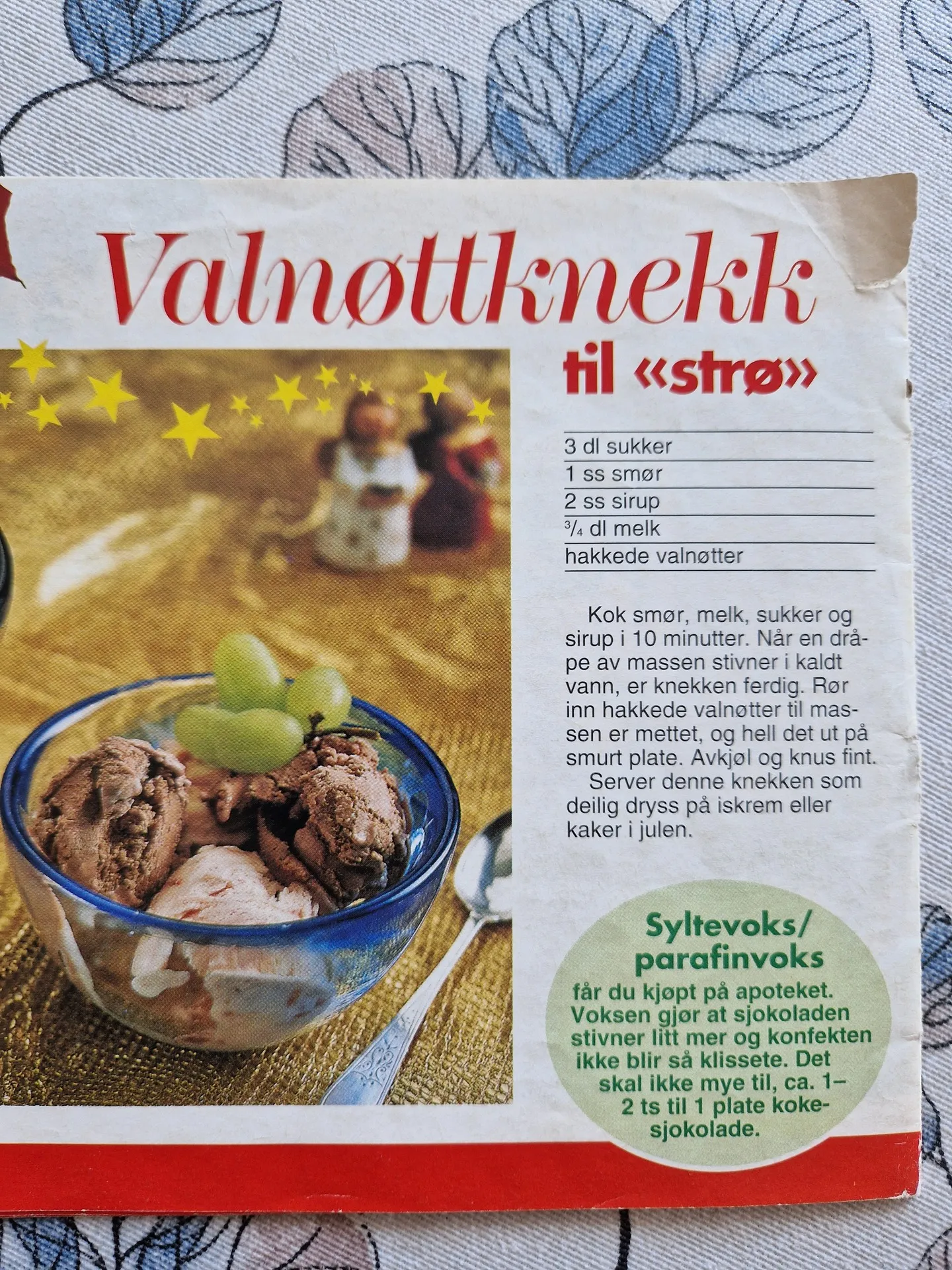 Bilde (0) av oppskrift for Valnøttknekk til strø