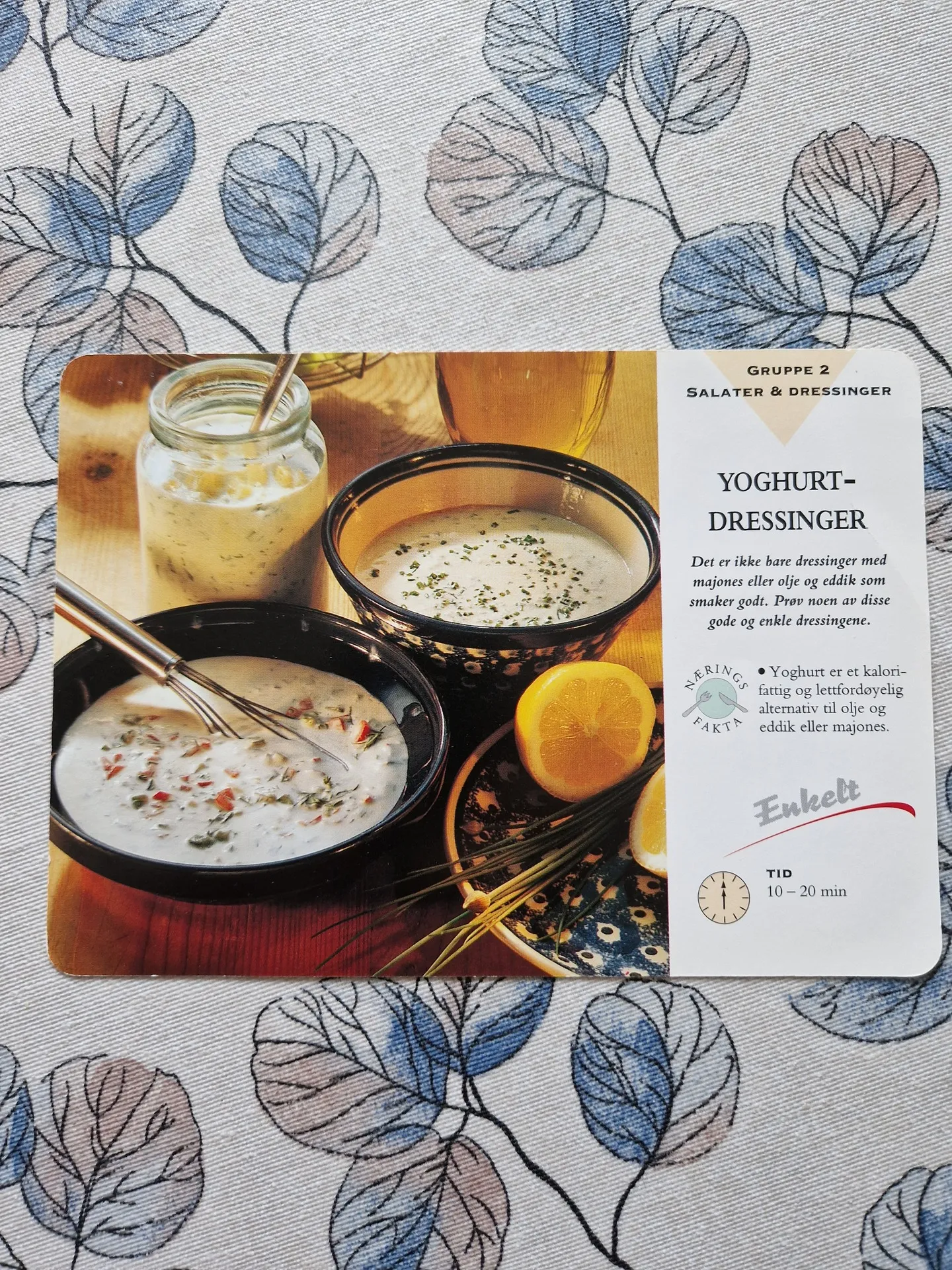 Bilde (1) av oppskrift for Yoghurtdressinger